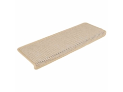 Maison Exclusive - Alfombra Autoadhesiva Escalera Sisal 30 Uds 65x21x4 Cm Berber