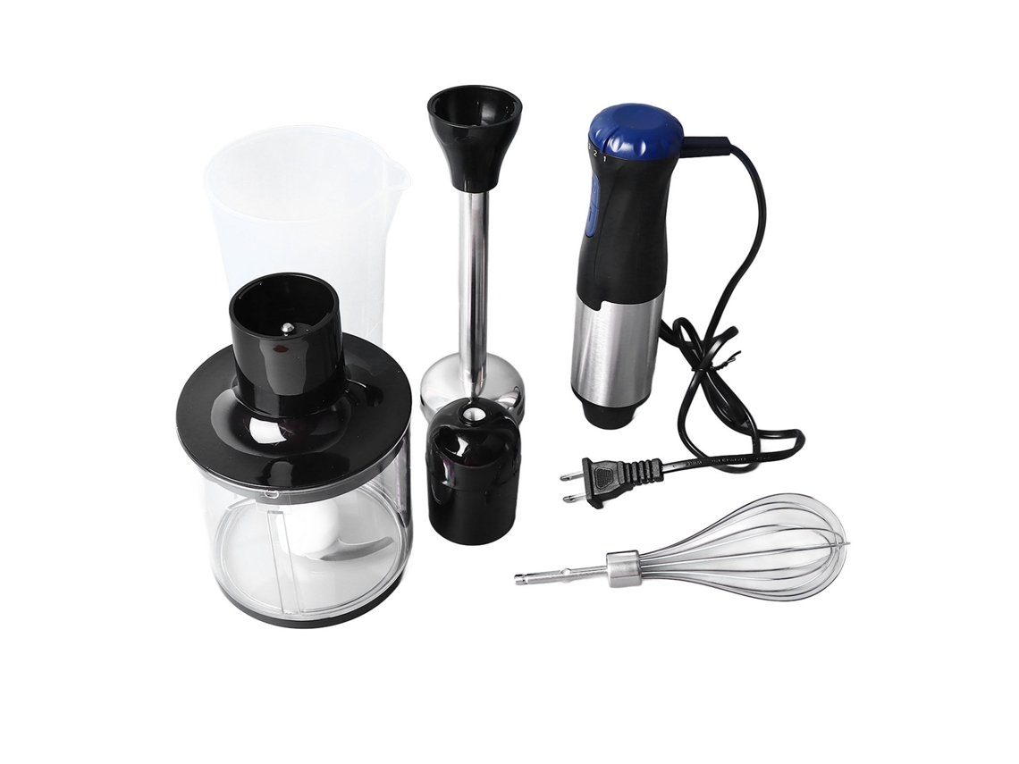 Batidora Eléctrica De Mano De Acero Inoxidable De 1000 W Y 5 Velocidades Con Accesorios Y Tazón.