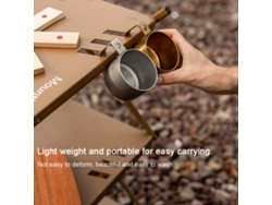 Taza de café de acero inoxidable para acampar y actividades al aire libre