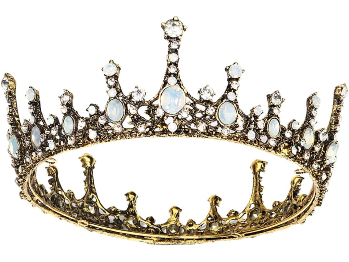 Elegante Y Delicada Corona Nupcial Barroca Para Bodas O Eventos Nocturnos.