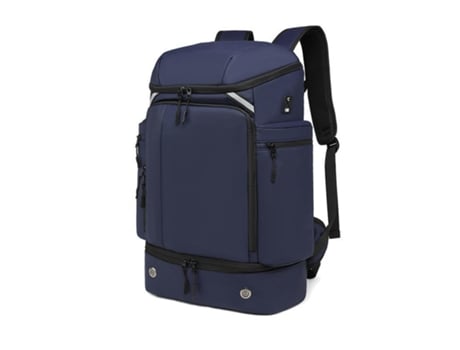 Mochila De Viaje Mochila Impermeable Para Computadora Portátil De Negocios Con Zapato Separado Mochila Para Exteriores-Azul Oscuro