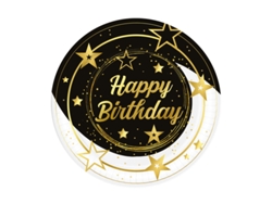 Platos de Fiestas GUIRCA Bolsa de 6 de Feliz Cumpleaños de 23 Cms