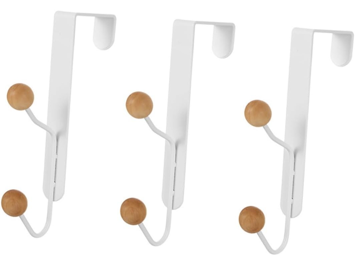 Estantería Vertical Colgante Con 3 Puertas Y 2 Juegos De Ganchos De Hojalata.
