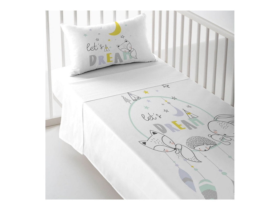Sábanas COOL KIDS Let'S Dream A (Algodón - 60 cm)