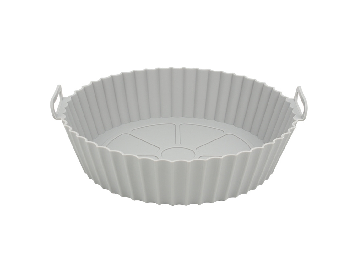 Moldes Reutilizáveis De Silicone (8,5 Polegadas, Cinza) - Não Adesivos, Resistentes Ao Calor