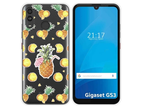 Carcasa Gigaset GS3 TUMUNDOSMARTPHONE Dibujos Transparente Multicolor