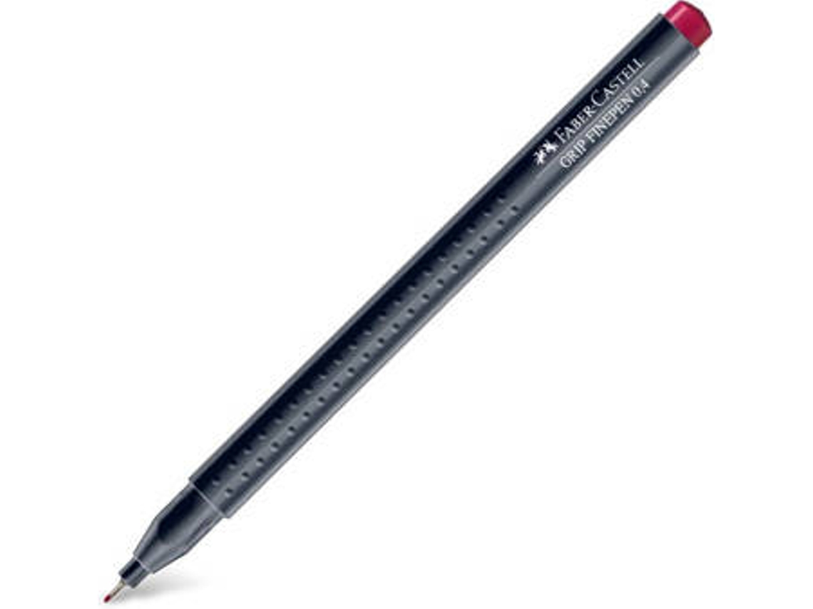 Marcador FABER-CASTELL Fino (Rojo Carmin - 0.4 mm)