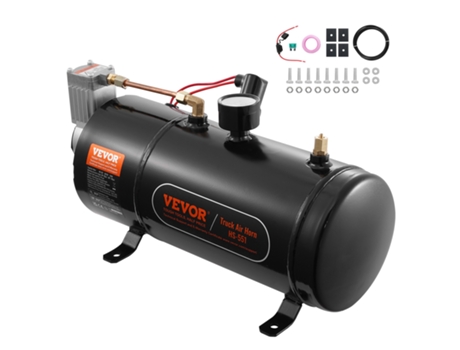 VEVOR Compresor de Aire para Kit de Bocina 90-120 psi Bomba de Aire Tanque de 3L