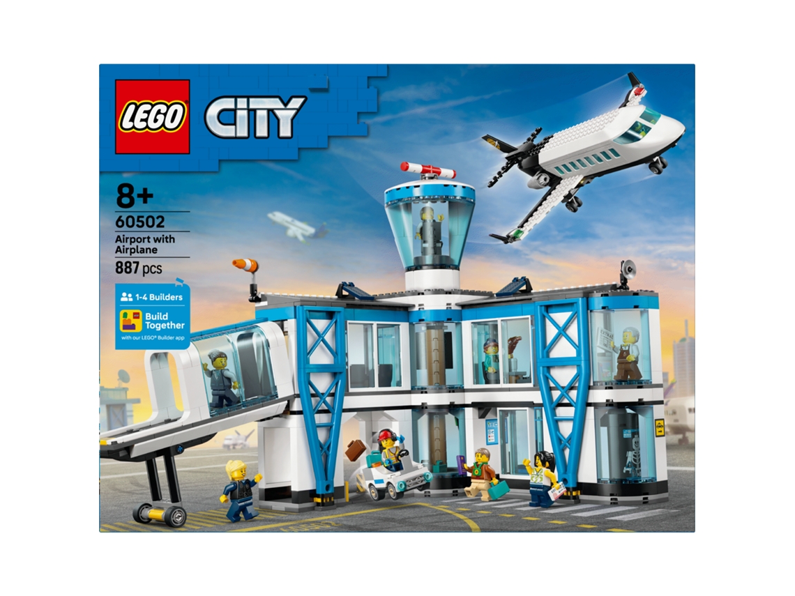 Lego® 60502 City Aeropuerto Con Avión – Set De Construcción Con Modelo Y Avión 8+
