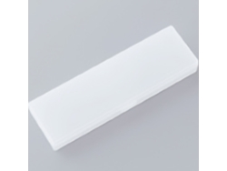 Estuche Para Bolígrafos De Plástico Semitransparente Opaco Para Estudiantes (blanco)