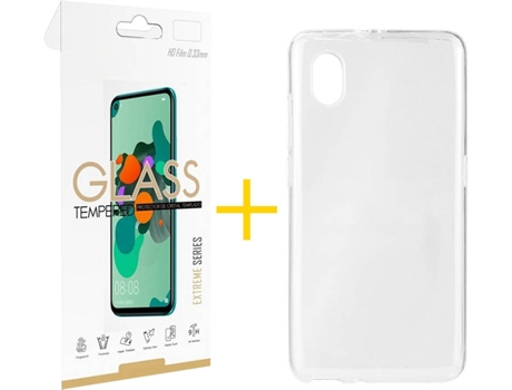 Carcasa + Protector Alcatel 1B 2020 SKYHE Lisa Transparente 84172