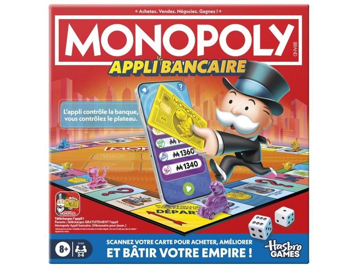 Juego de mesa Monopoly Monopoly Appli Bancaire (8 años 2 4)