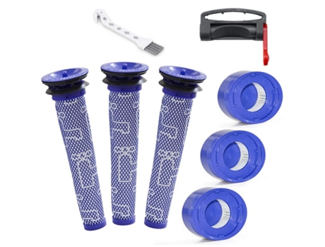 Prefiltros y amplificadores; Juego inferior de bloqueo de gatillo con Clip post-filtros para aspiradora de varilla inalámbrica absoluta Dyson V7 V8