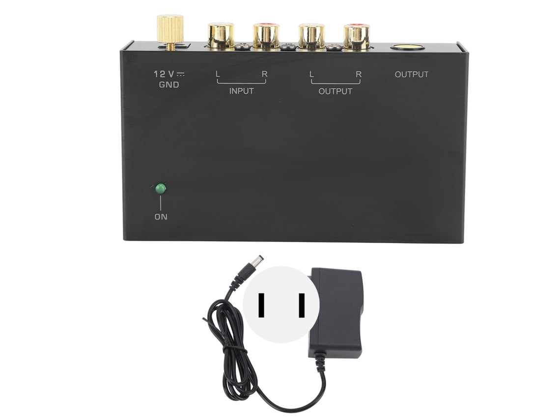 2026-preamplificador Phono De Metal Ac 100‑240v Para Tocadiscos Vinilo Reproductores De Sonido Con Plug Us