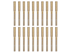 Kit De Afilado Para Motosierra Con 20 Cabezales De Escariado Rotativos De 4 Mm, Acabado Dorado.