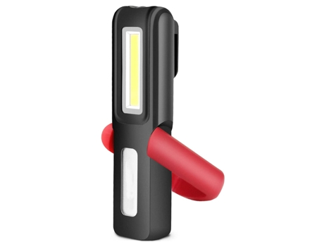 Linterna LED recargable, luces de emergencia para el hogar, luz de trabajo COB Chronos Lantern-0045 con indicador de batería (negro) YIZHOOD