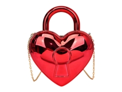 Bolso de viaje con cordón Hengrongshen para mujer, bandolera de acrílico con forma de corazón