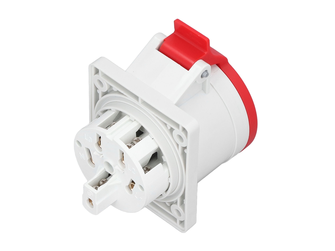 Yncm2026-conector Industrial Ip44 Impermeable 3p+e+n 32a Ac 220/380v 240/415v Socket Aviación