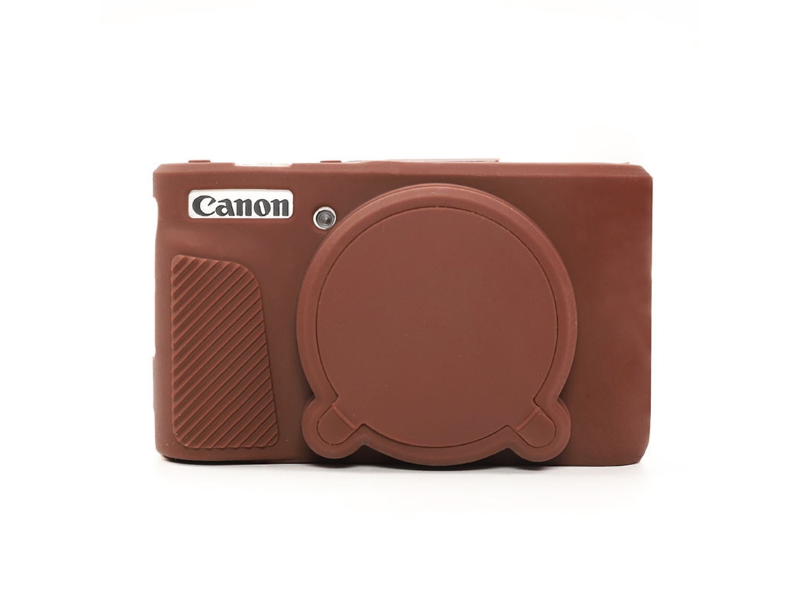 Funda protectora de silicona antiarañazos para Canon SX740 HS / SX730 HS Marrón Digitallab
