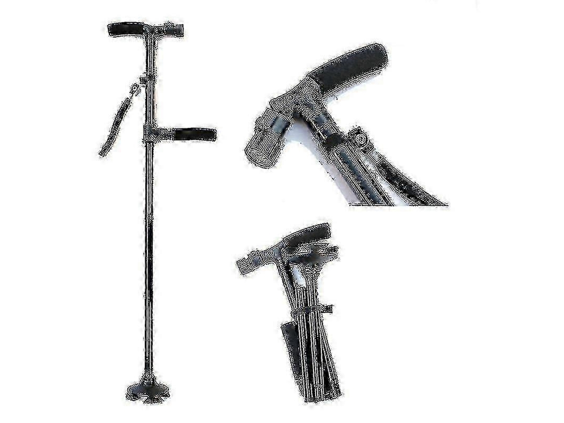 Bastón plegable con luz LED, bastones ajustables y bastones para artritis, discapacitados y ancianos_b Lucky_b
