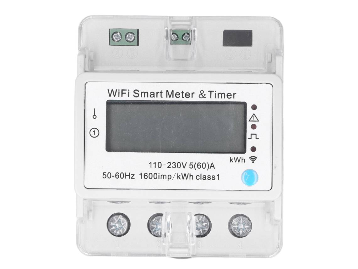 Monitor De Energía Inteligente Con Control Por Wifi Mediante Aplicación, Medidor Inteligente Ac110-230v 4p Y Monitoreo En Tiempo Real.