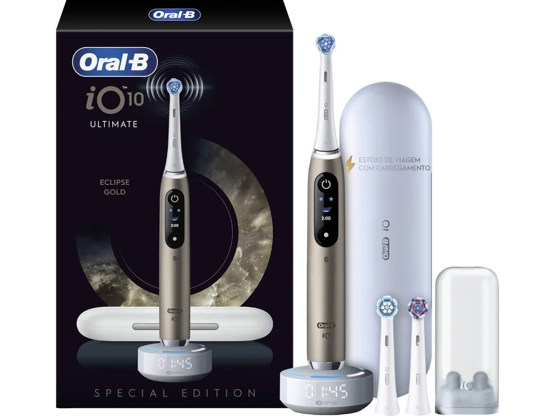 Cepillo de Dientes Eléctrico ORAL-B iO 10 Eclipse Gold (Dorado)