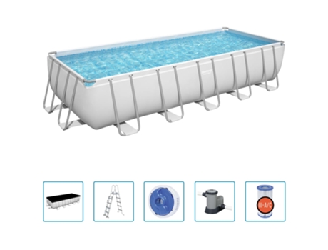 Bestway Power Steel Piscina sobre el suelo rectangular 19281 L