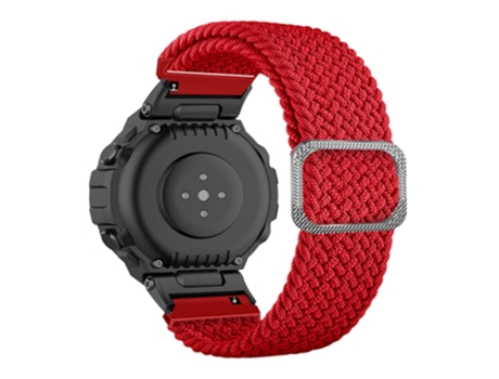 Correa de nailon flexible con hebilla ajustable para Huami Amazfit T-Rex/T-Rex Pro/Ares - tinto
