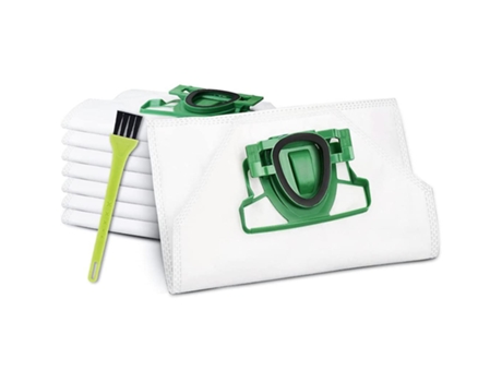 8 peças de bolsas de reposição para vácuo vorwerk kobold vk200 fp200