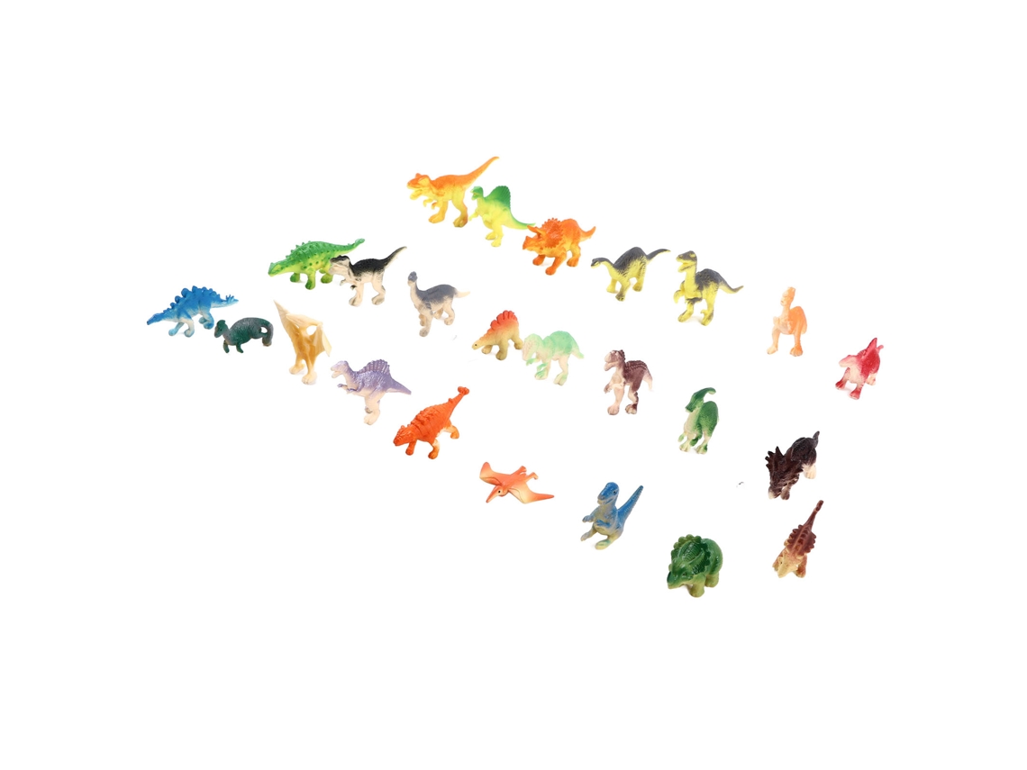 24 Piezas Figuras De Dinosaurios Con Detalles Reales Juego De Juguetes Interactivos De Plástico Para Niños Y Bebés
