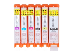 Cartucho De Tinta De Repuesto De 6 Colores Para Impresora De Inyección De Tinta Pixma Ts705 Tr7550. Accesorios Para Impresoras.