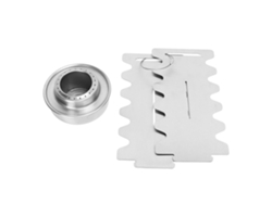 Hornillo De Alcohol Plegable Portátil Y Estable Con Protección Anti-morado, Con 2 Deflectores Para Acampar, Pescar Y Hacer Senderismo.