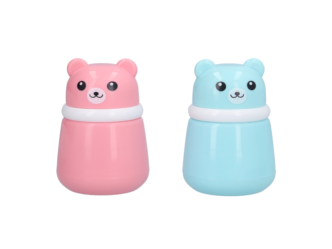2 Estuches De Esponja Para Polvos De Talco Con Diseño De Oso De Dibujos Animados Para Bebés, Adultos, Hogar Y Viajes.