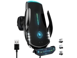 Cargador Sem Carro Todos Smartphones Carregamento Rápido Auto Fixação YIZHOOD Negro