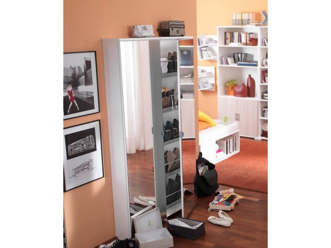 Zapatero DMORA 86 Blanco (Melamina - 18x50x178 cm)