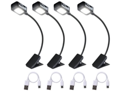 Luz De Libro Recargable De 4 Un Para Lectura De Noche En La Cama Mini Luces De Libro Pequeñas Fácilmente Fijadas En Libros Para Niños Yizhood