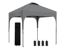 VPMKP - Toldo retráctil manual Outsunny 3x1,5 m, telescópico, sin perforación, inclinación/altura ajustable, aluminio poliéster UV, beige | S/MARCA