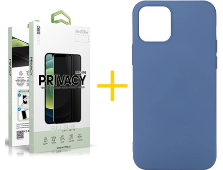 Carcasa + Protector de Pantalla para iPhone 12 Pro Max SKYHE Azul