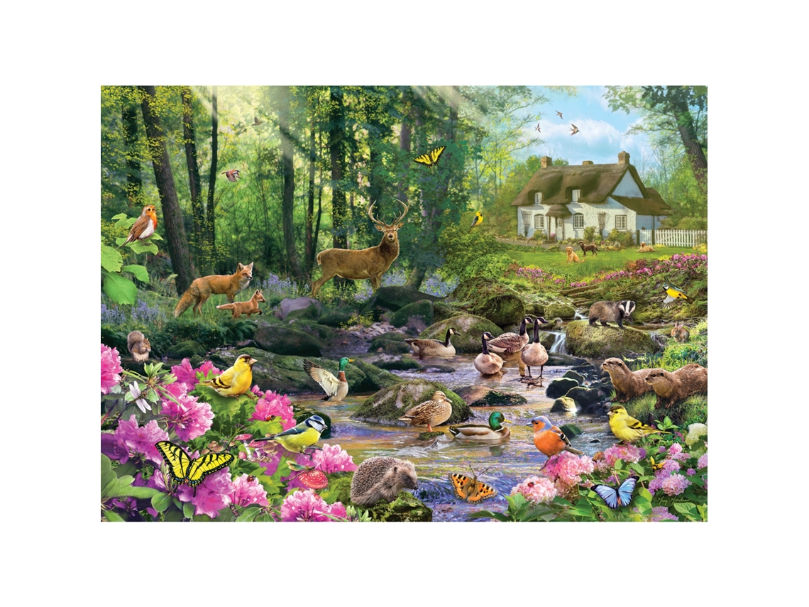 Rompecabezas de 1000 piezas Gibson Woodland Glade - Rompecabezas de naturaleza