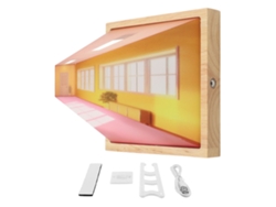 Lámpara de pared 2026 con efecto 3D, arte óptico, no requiere perforación, LED USB, para decoración del hogar, luz nocturna