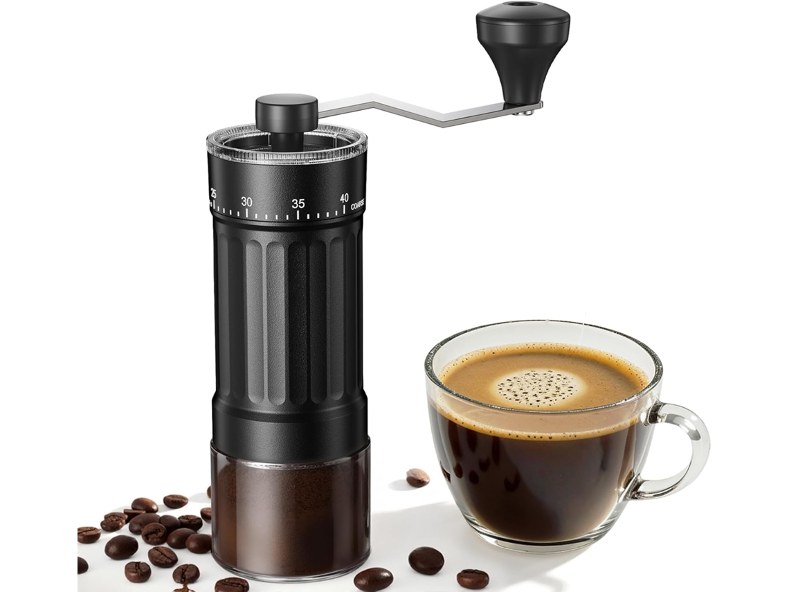 Mini Moedor Manual Café 40 Niveles, 30 G, Portátil Con Manivela, Viajes E Escritorio