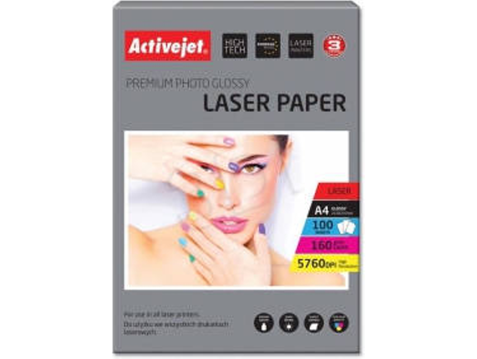 Papel Fotográfico ACTIVEJET AP4-160G100L
