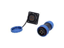 Conector Cuadrado De 4 Orificios, Resistente Al Agua Ip68, Toma De Corriente Aérea De 250 V 45 A Lp28