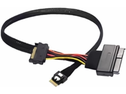 Cable Para Disco Duro Slimline Pcie Sff-8654 4i Macho Sff8639 U2u3 Para Compatibilidad Con Protocolos