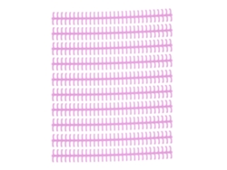 10 piezas de cinta adhesiva para enhebrar lomos de hojas sueltas, 30 agujeros, plástico PP resistente al desgaste, 10 mm, para estudiantes y oficina, color lila púrpura.