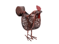 Gallos Solares, Luz De Hierro Forjado, Gallinas Retro, Lámpara Led, Farol Hueco, Decoración Jardín