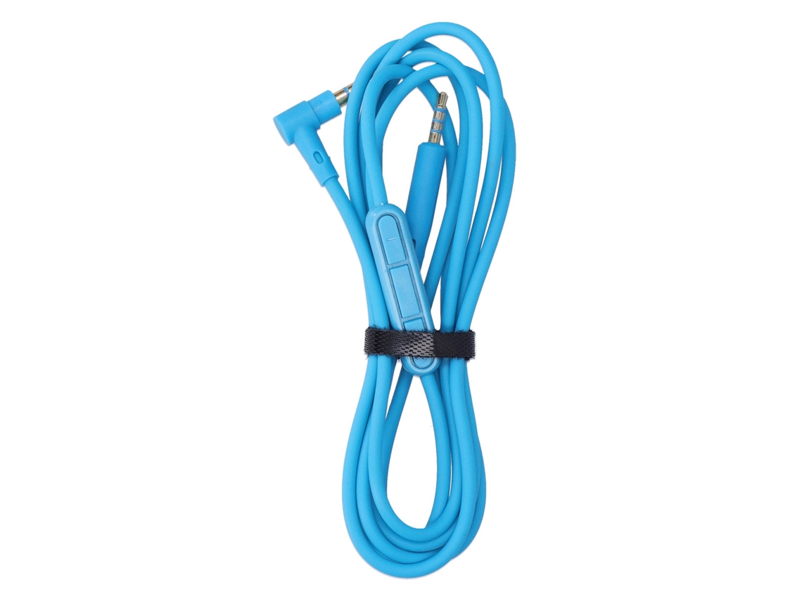 Cabo de Fone Mali 3.5mm para 2.5mm com Controle de Volume para QC25 QC35 Y50 Y40 Azul 1.35m