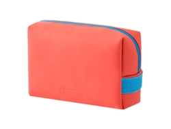 Bolsa de viaje para mujer con cremallera y diseño de piel de naranja (18,5 x 14,5 x 5 cm)