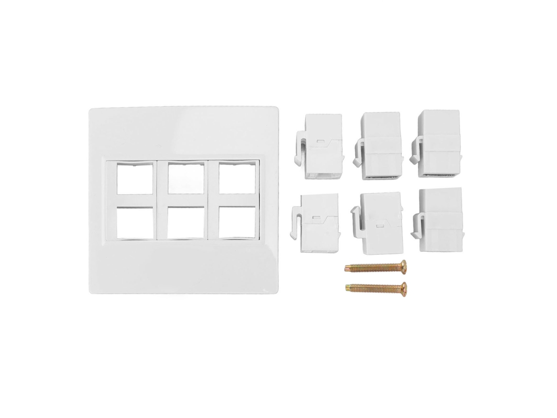 Painel De Mídia Multimídia (transmissão 4k Hd De Rede Gigabit) Plugue Sem Solda Snap-on Tomada Hdmi Cat6 Tipo 86