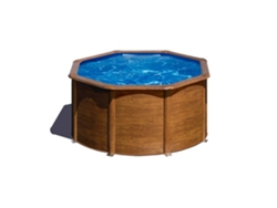 Piscina de Acero GRE Imitacion Madera (240x120 cm)